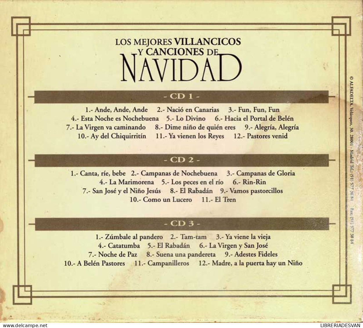 Los Mejores Villancicos Y Canciones De Navidad. 3 X CD - Clásica