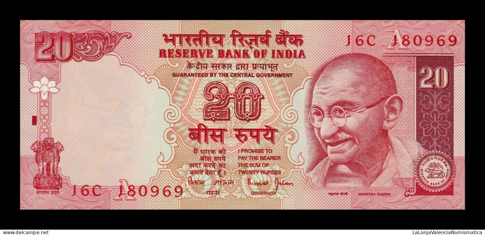 India 20 Rupees Gandhi 2002 Pick 89Ab Letter A Sign 88 Sc Unc - Indien