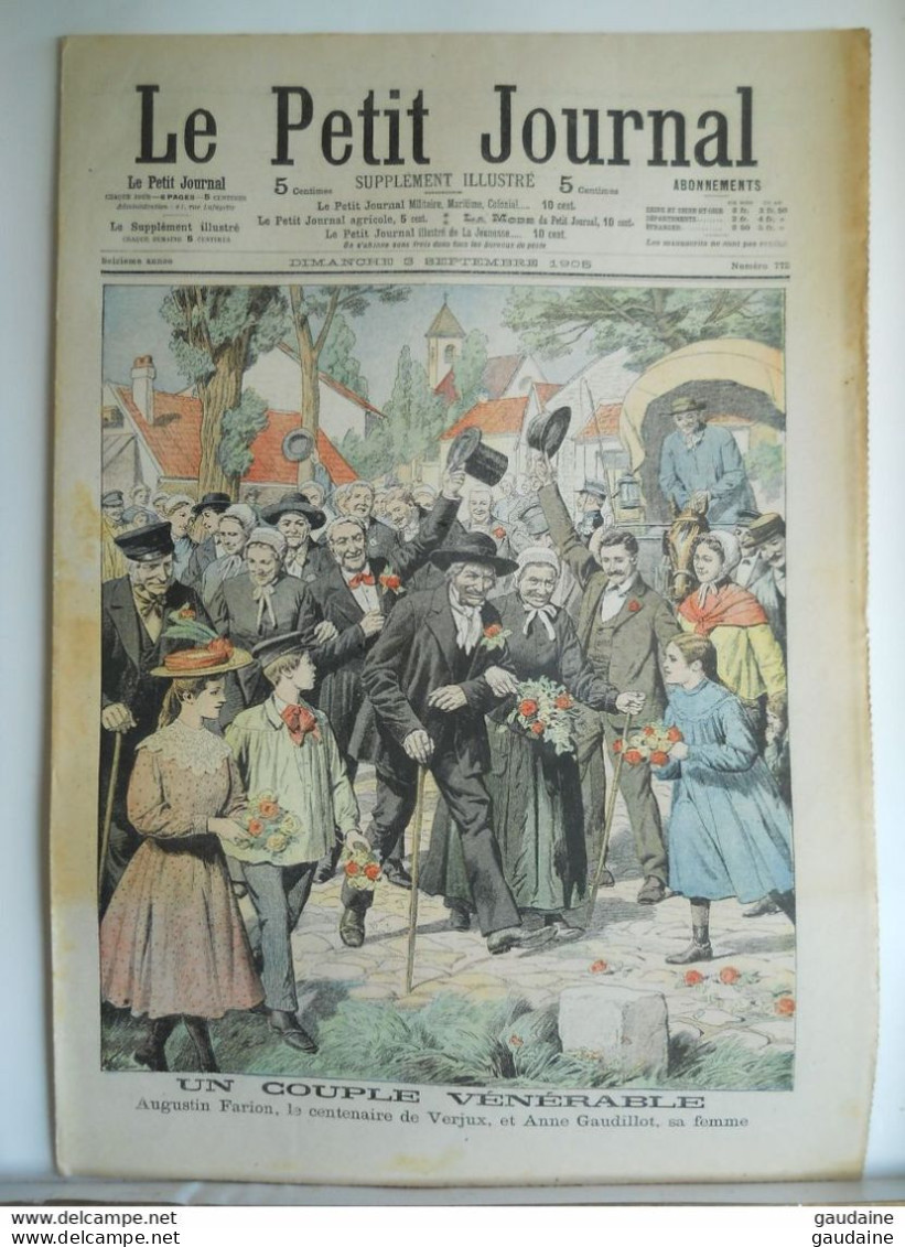 Le Petit Journal N°772 – 3 Septembre 1905 – Auguste Farion Et Anne Gaudillot–du Niger, Koulikoro à Tombouctou - Le Petit Journal