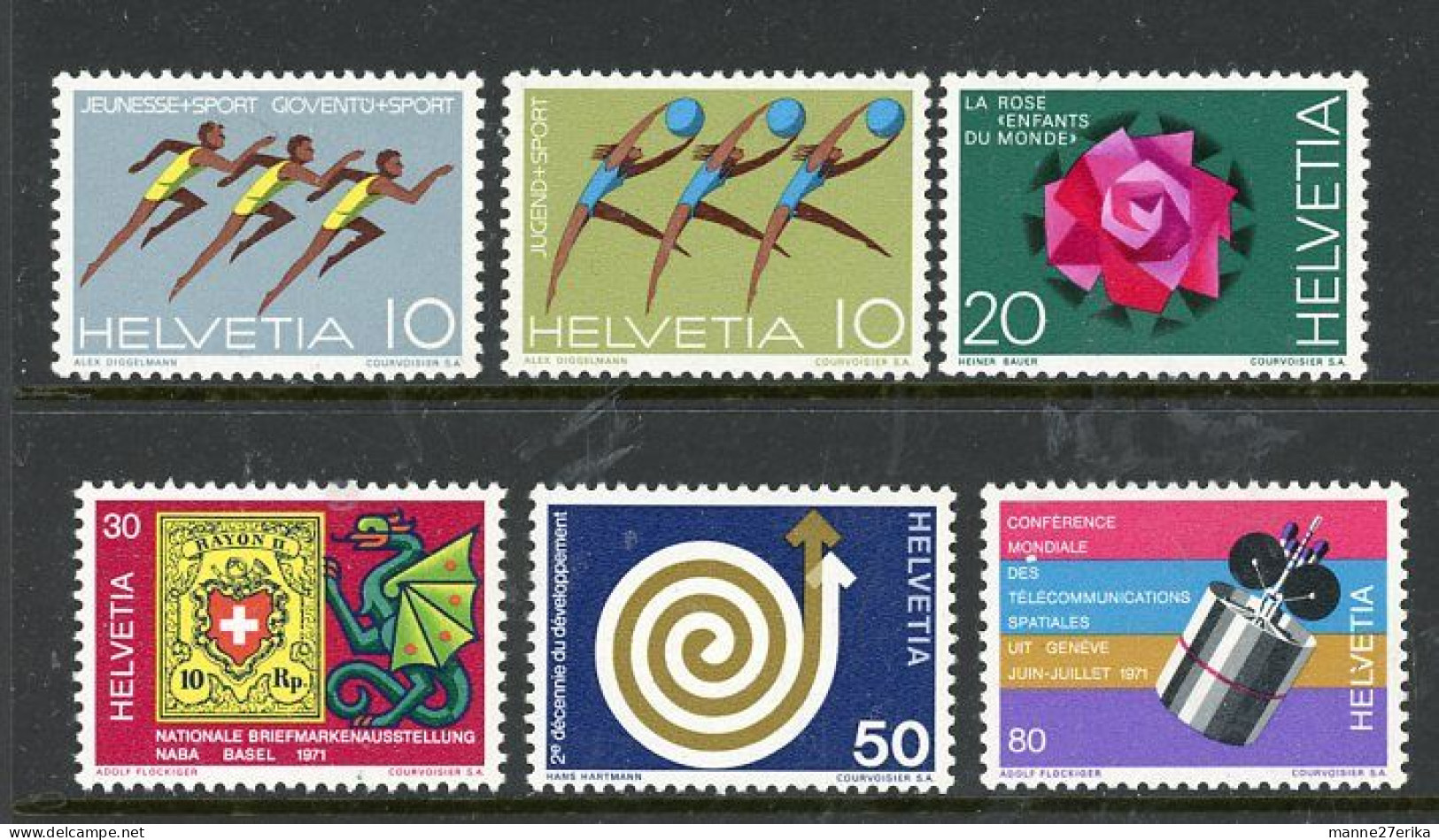 Switzerland 1971 MNH - Unused Stamps
