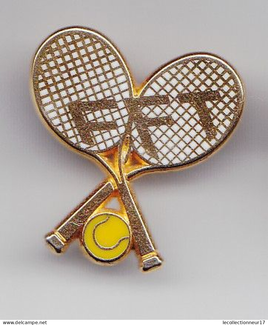 Pin's FFT Fédération Française De Tennis Raquettes Et Balle De Tennis Réf 5406 - Tennis