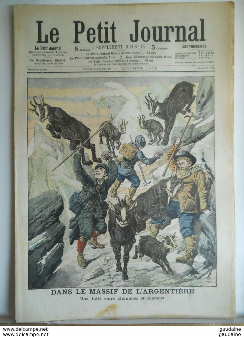 Le Petit Journal N°776 – 1er Octobre 1905 – Massif De L’Argenterie : Alpinistes – Bretagne  Costume Breton - Le Petit Journal