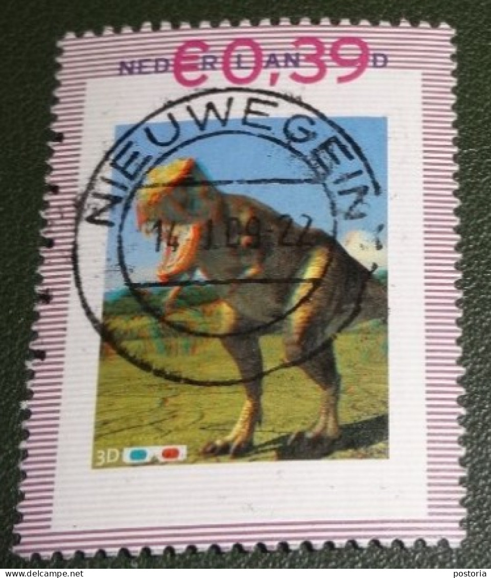 Nederland - NVPH - Xxxx - Xxxx  - Persoonlijke Gebruikt - Used - Dinosaurus - T-Rex - Timbres Personnalisés