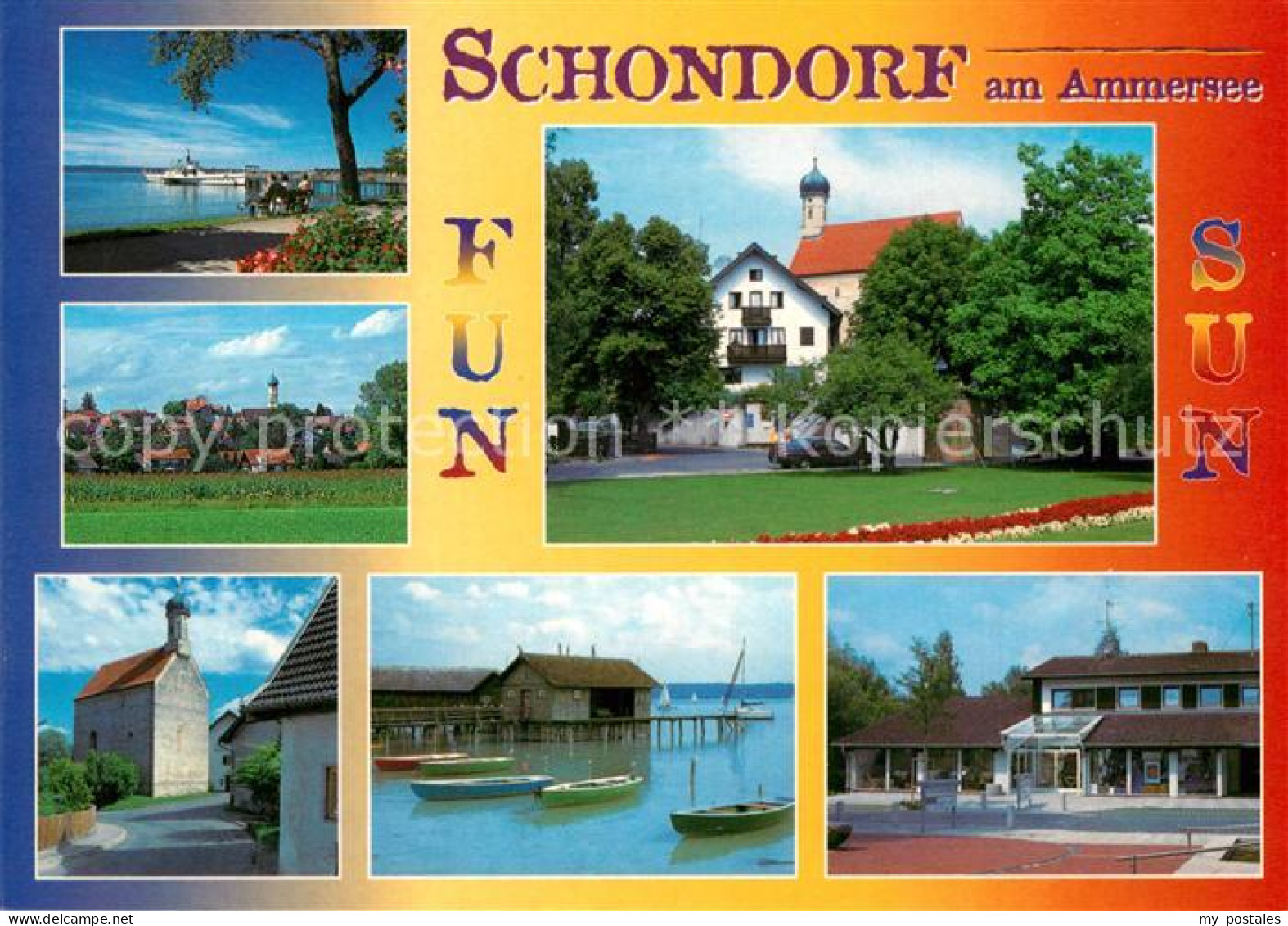 73227336 Schondorf Ammersee Bootshaus Kirche Schondorf Ammersee - To Identify