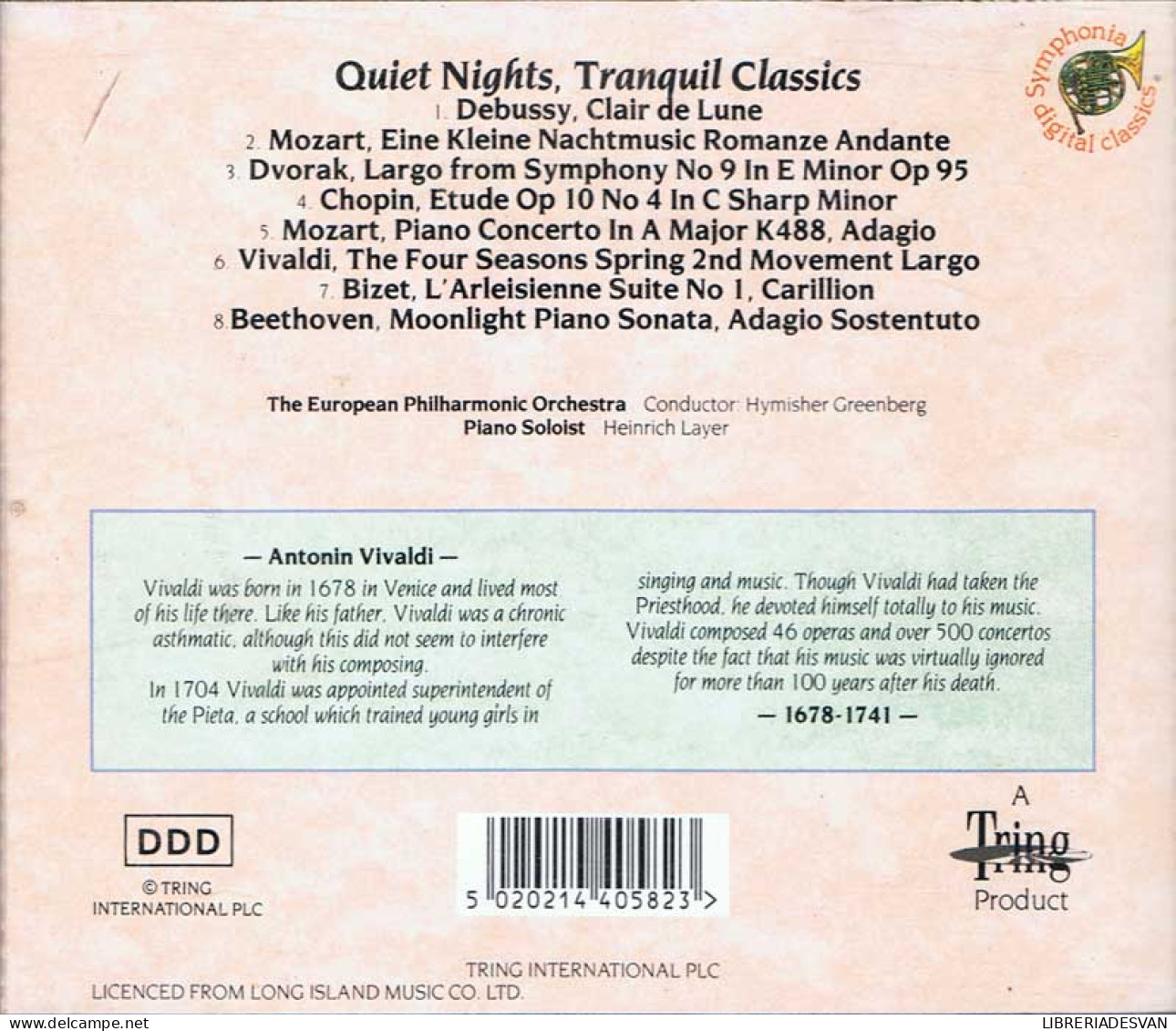 Quiet Nights - Tranquil Classics. CD - Classical
