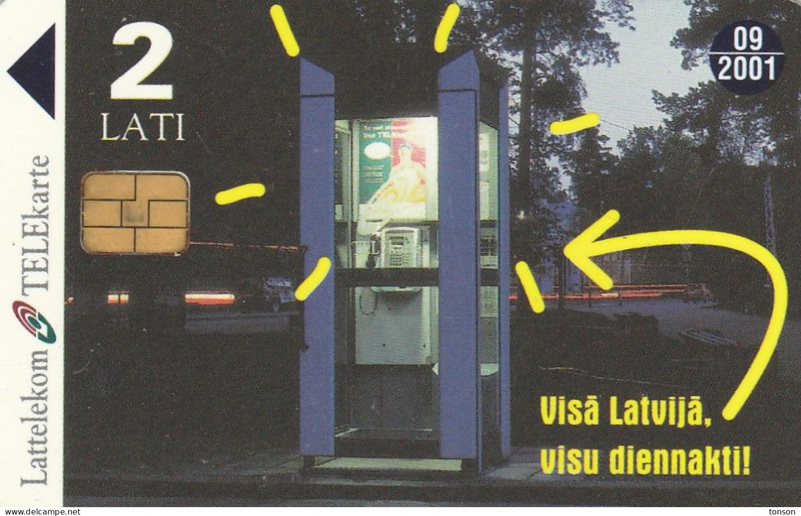 Latvia, D-051, Batteries, 2 Scans. - Latvia