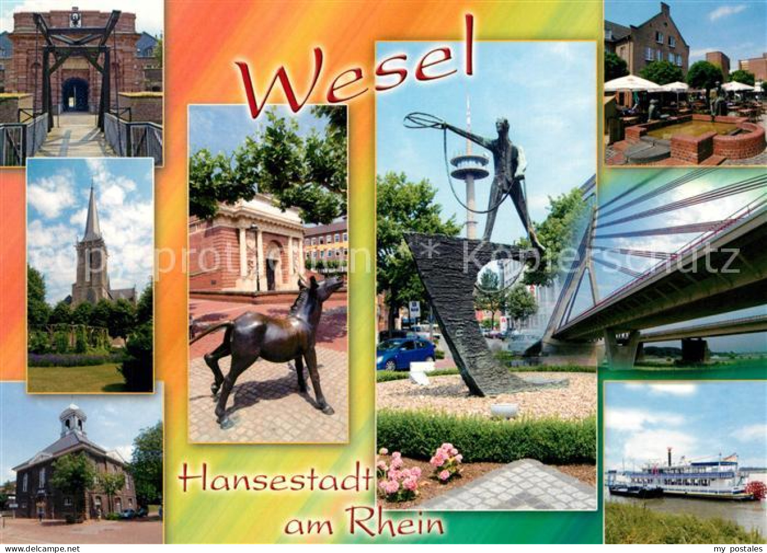 73227247 Wesel Rhein Hansestadt Rhein Ziehbruecke  Wesel Rhein - Wesel