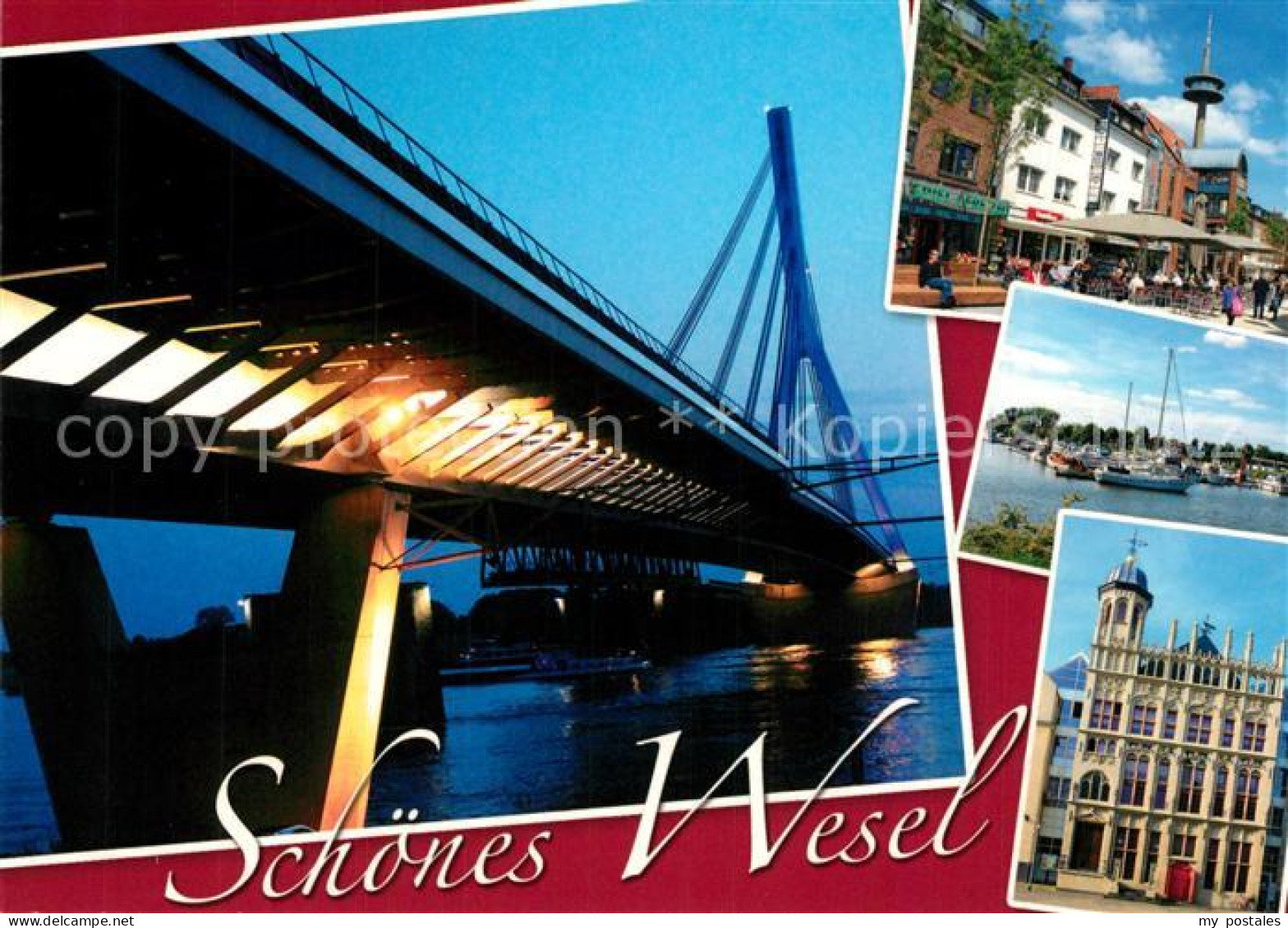 73227244 Wesel Rhein Bruecke Hafen Wesel Rhein - Wesel