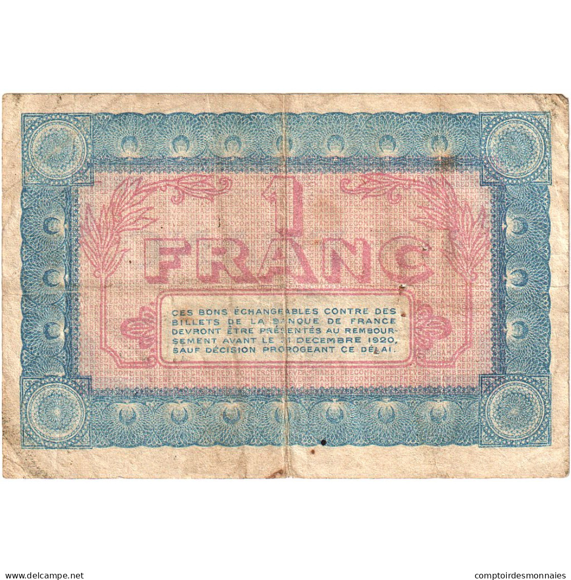 France, Nevers, 1 Franc, 1915, TB, Pirot:90-7 - Chambre De Commerce