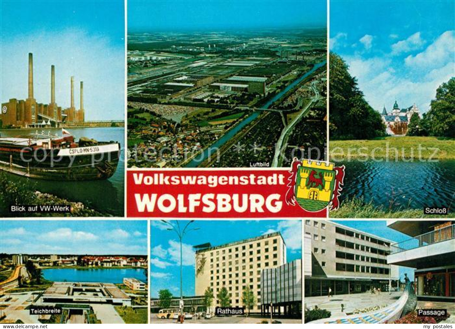 73227215 Wolfsburg VW-Werk Schloss Teichbreite Rathaus Wolfsburg - Wolfsburg