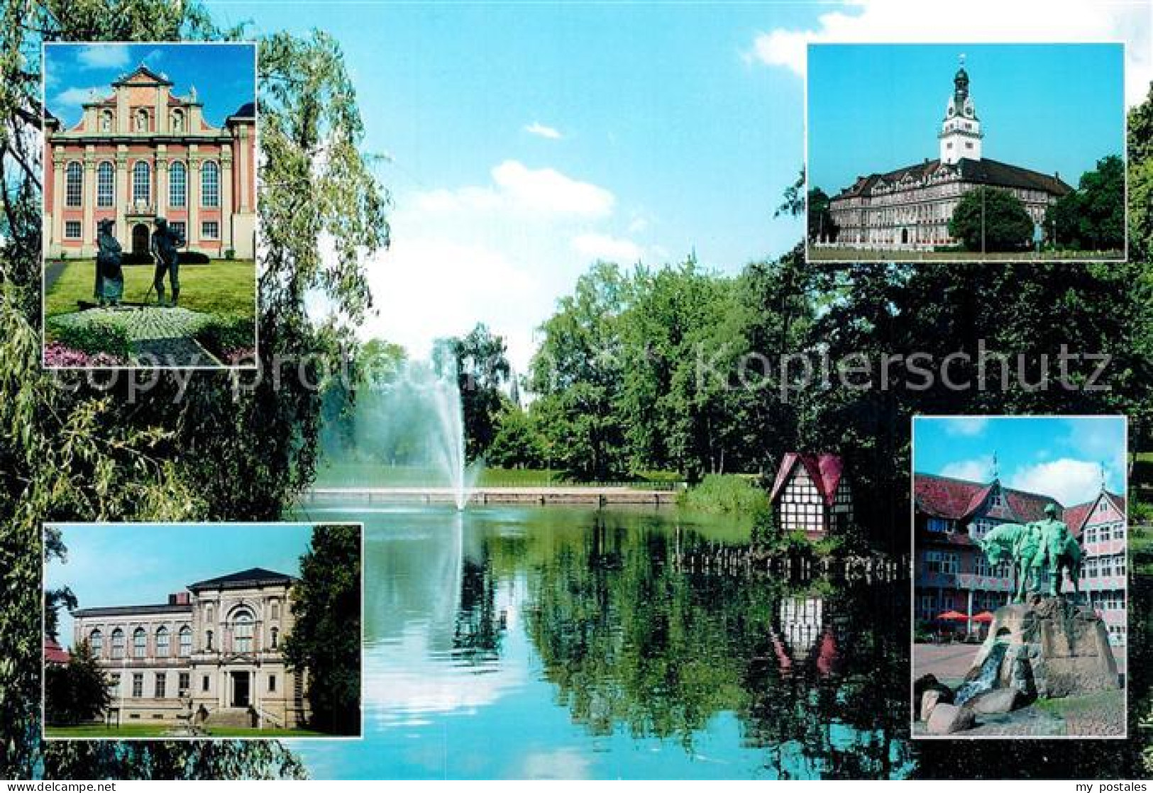 73227208 Wolfenbuettel Stadtgraben Kirche Schloss Stadtmarkt Herzog-August-Bibli - Wolfenbuettel