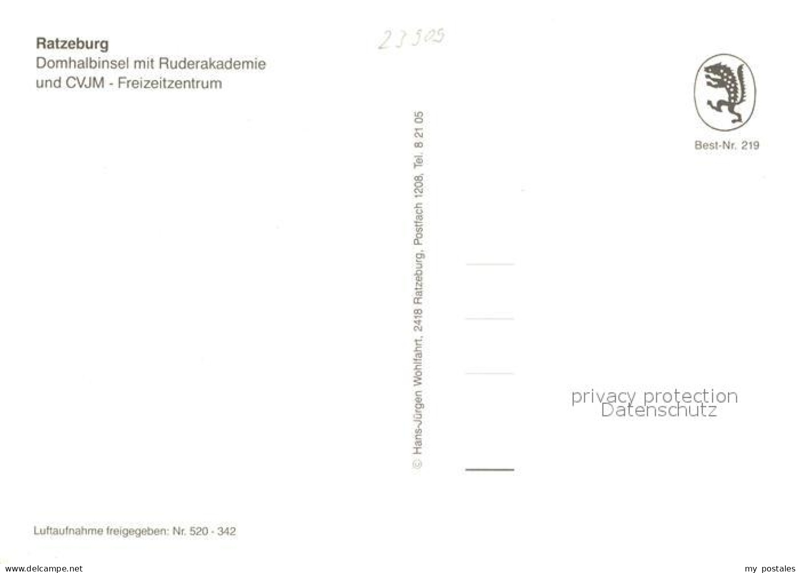 73227118 Ratzeburg Domhalbinsel Mit Ruderakademie CVJM Freizeitzentrum Inselstad - Ratzeburg