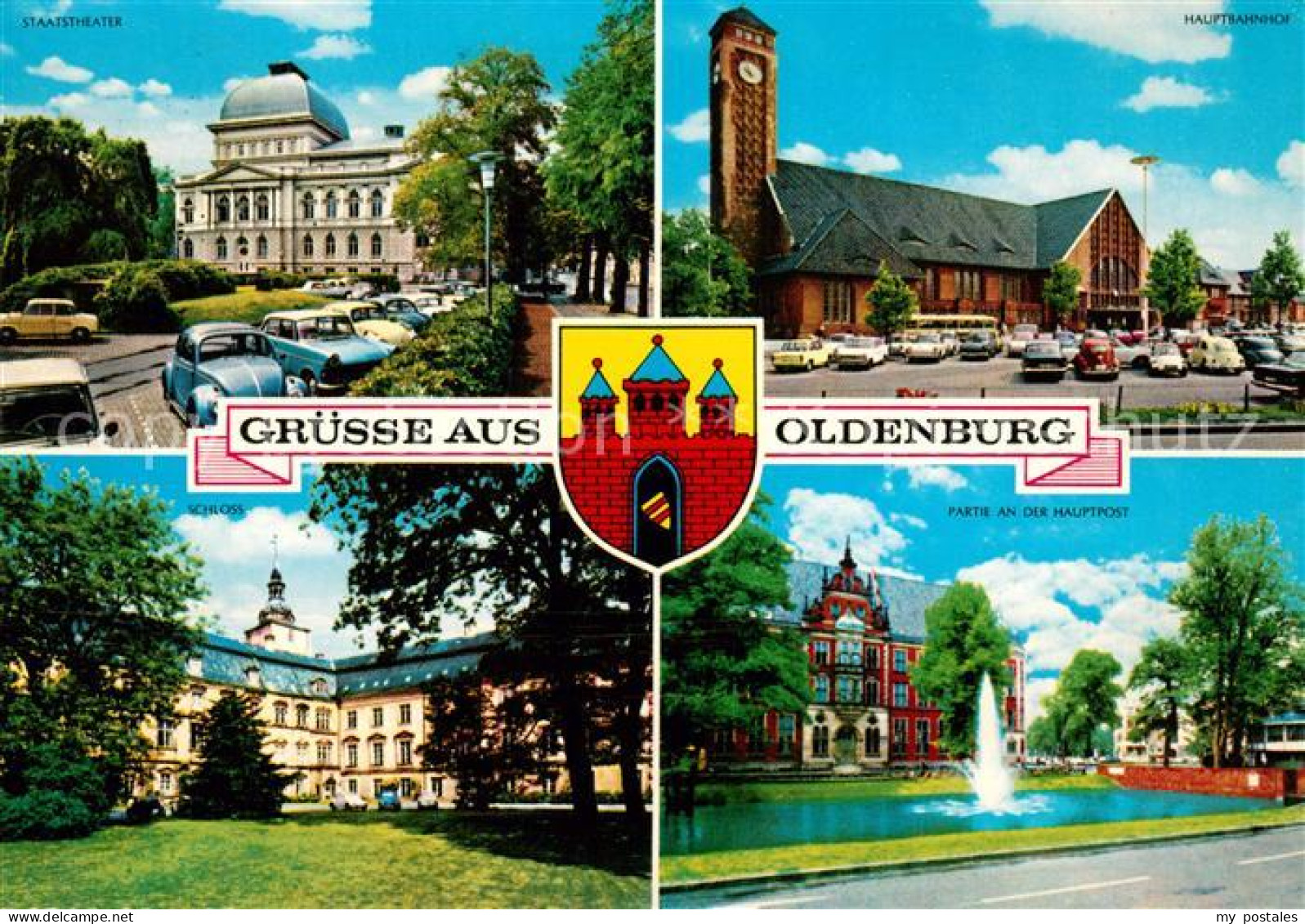 73227089 Oldenburg Niedersachsen Staatstheater Hauptbahnhof Hauptpost Schloss Wa - Oldenburg