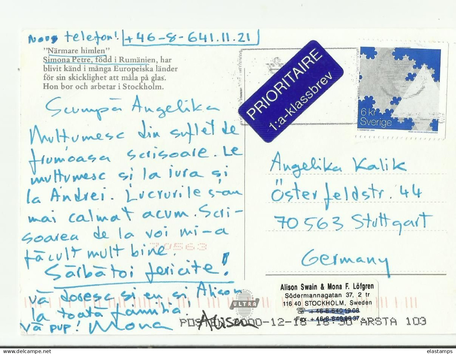 Schweden AK 2000 - Covers & Documents