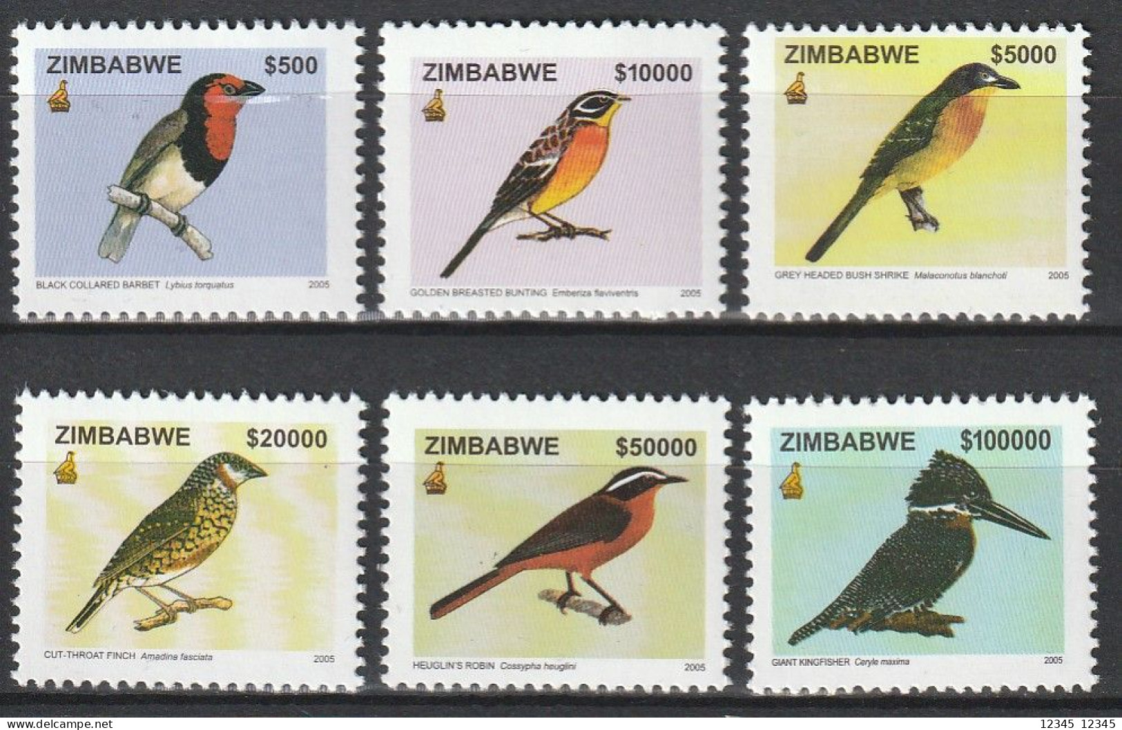 Zimbabwe 2005, Postfris MNH, Birds - Zimbabwe (1980-...)