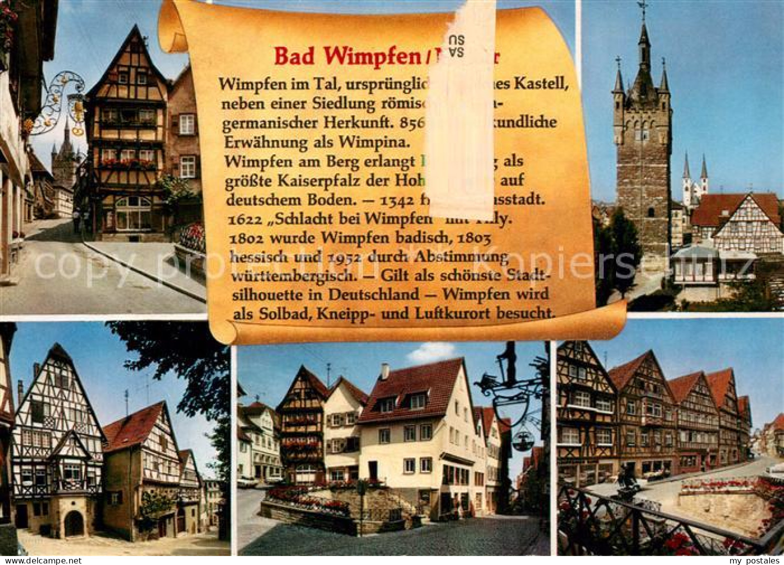 73226988 Bad Wimpfen Motive Altstadt Fachwerkhaeuser Turm Chronik Bad Wimpfen - Bad Wimpfen