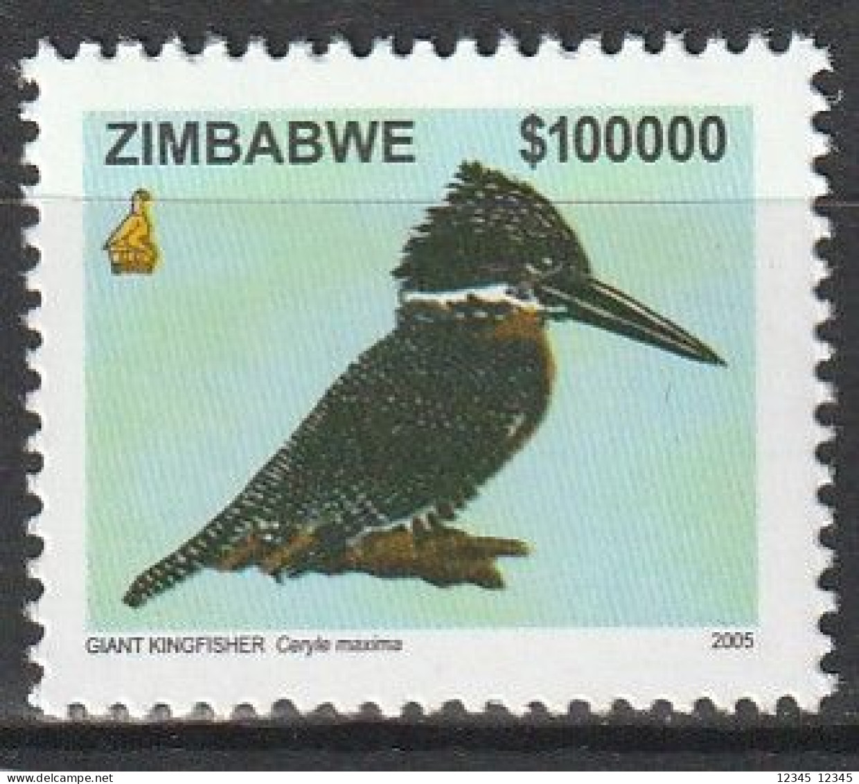 Zimbabwe 2005, Postfris MNH, Birds (highest Value) - Zimbabwe (1980-...)