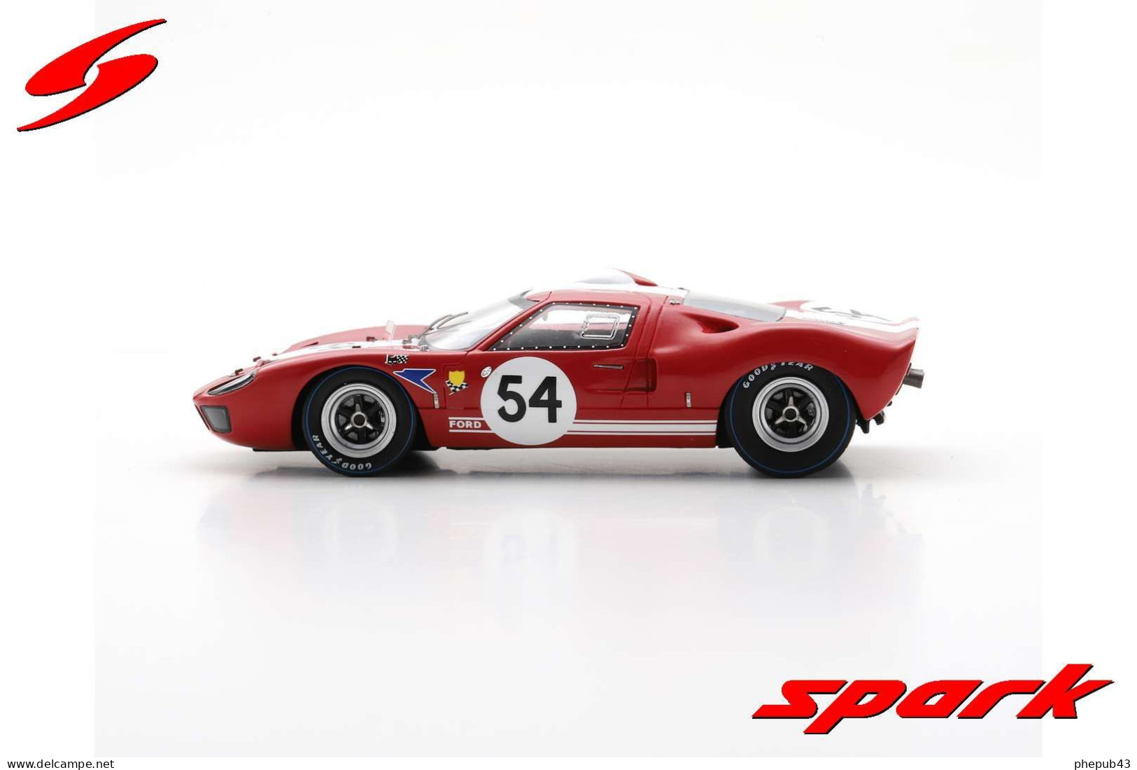 Ford GT40 - BOAC 6 Hours 1967 #54 - D. Charlton/C. Crabbe - Spark - Spark