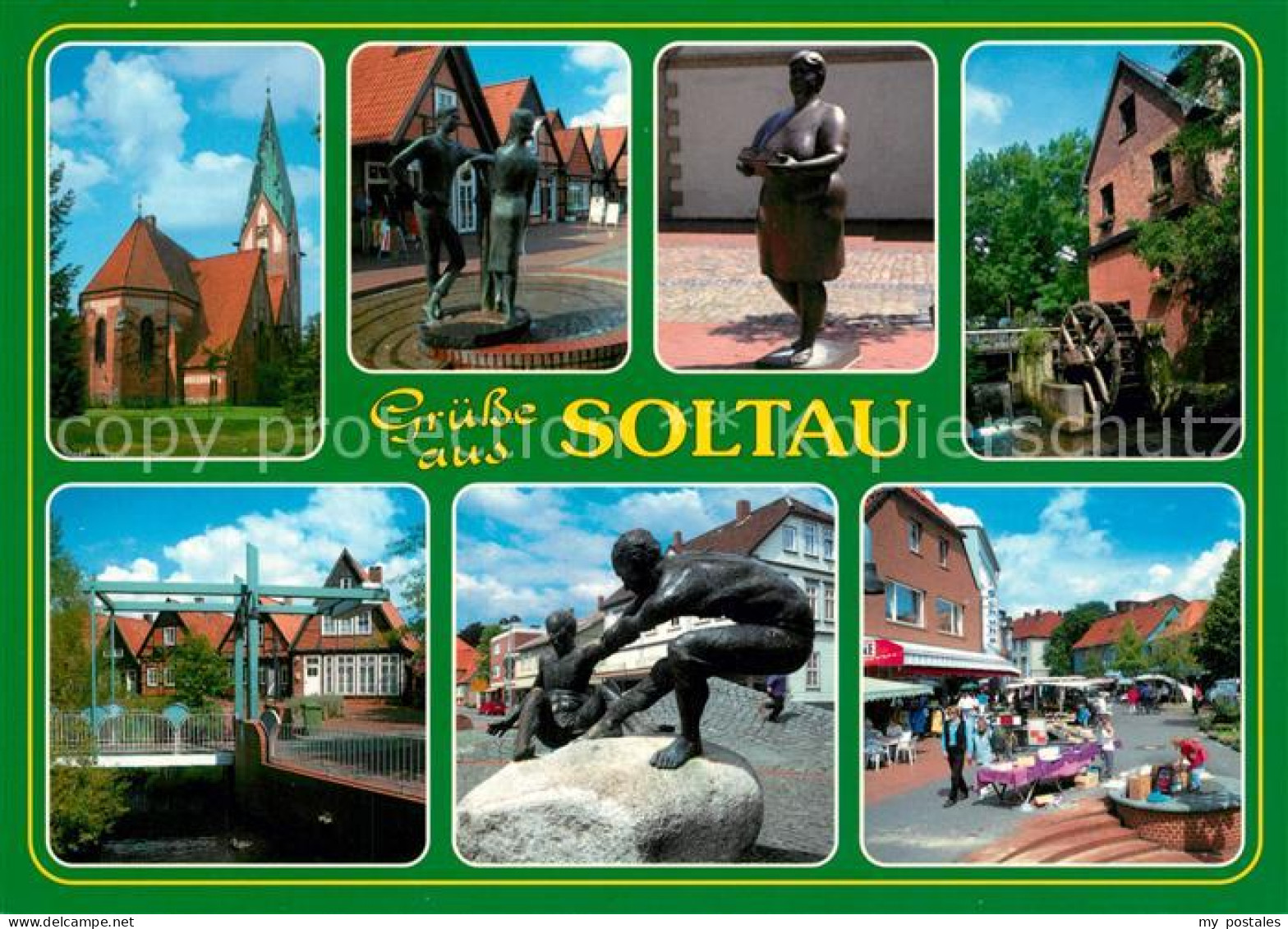 73226821 Soltau Skulpturen Bruecke  Soltau - Soltau