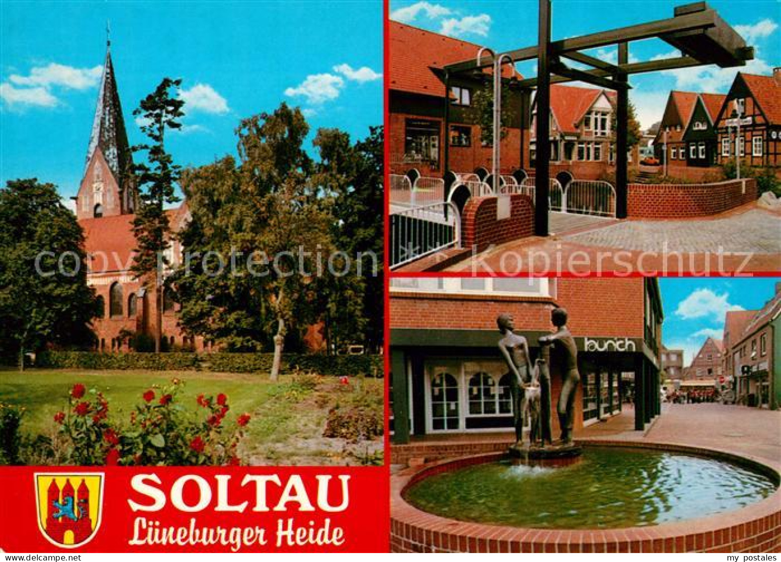 73226814 Soltau Brunnen Kirche Soltau - Soltau