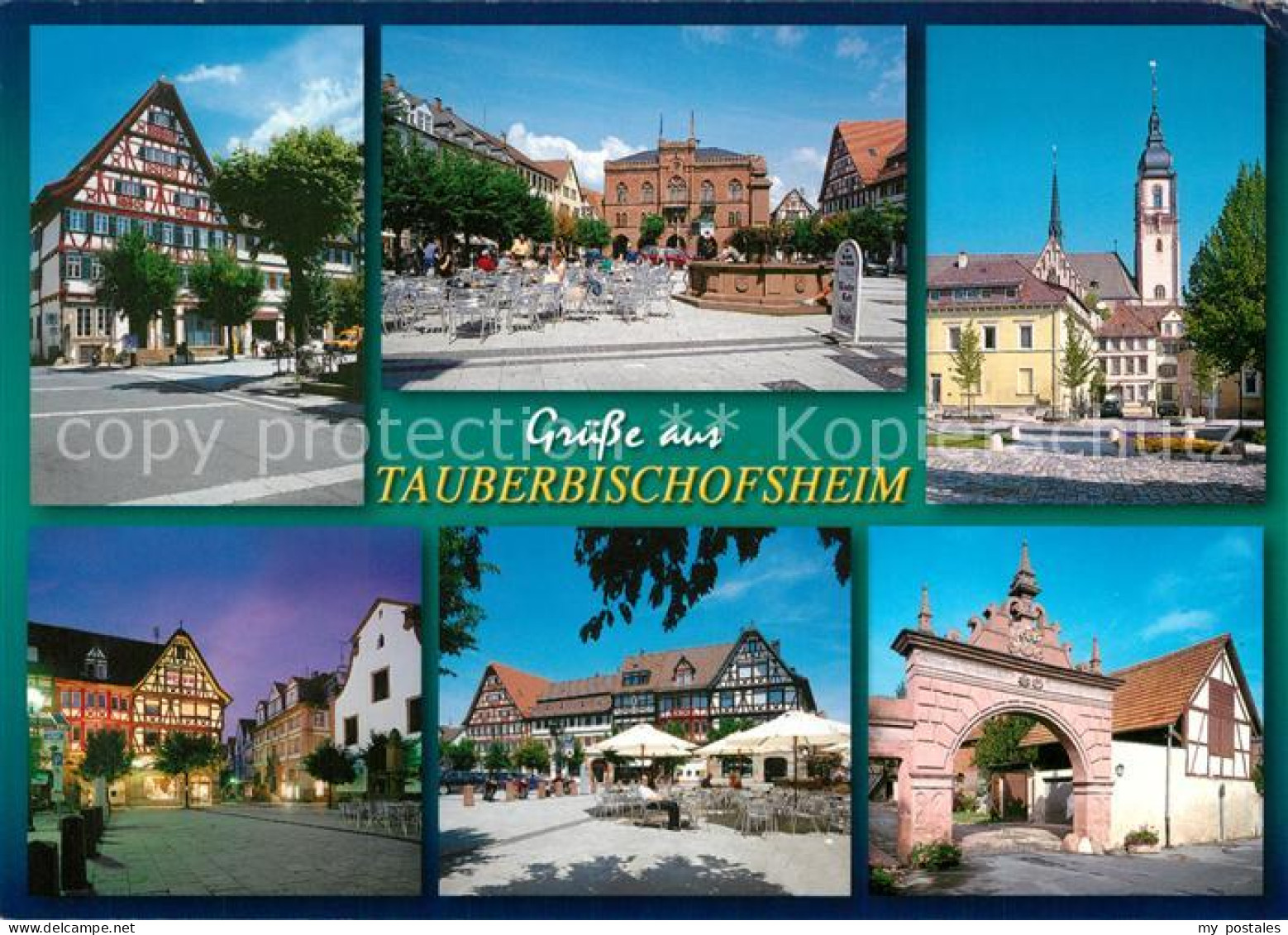 73226798 Tauberbischofsheim Fachwerk Stadttor Marktplatz Tauberbischofsheim - Tauberbischofsheim