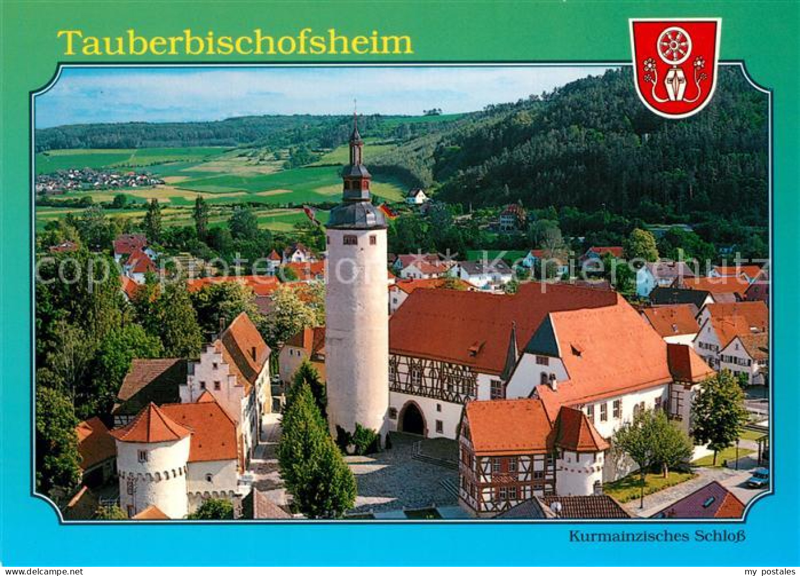 73226791 Tauberbischofsheim Fliegeraufnahme Kurmainzisches Schloss Tauberbischof - Tauberbischofsheim