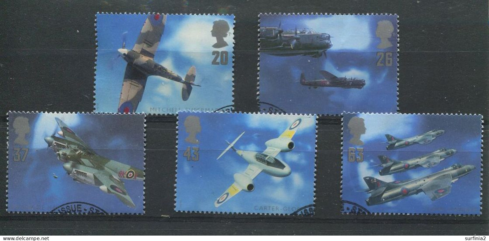 STAMPS - 1997 AIRCRAFT DESIGNERS SET VFU - Used Stamps