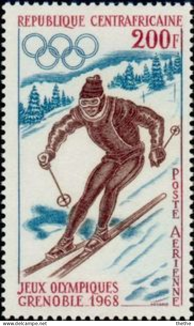 Republique Centrafricaine - Jeux Olympiques D'hiver 1968 - Grenoble - Hiver 1968: Grenoble