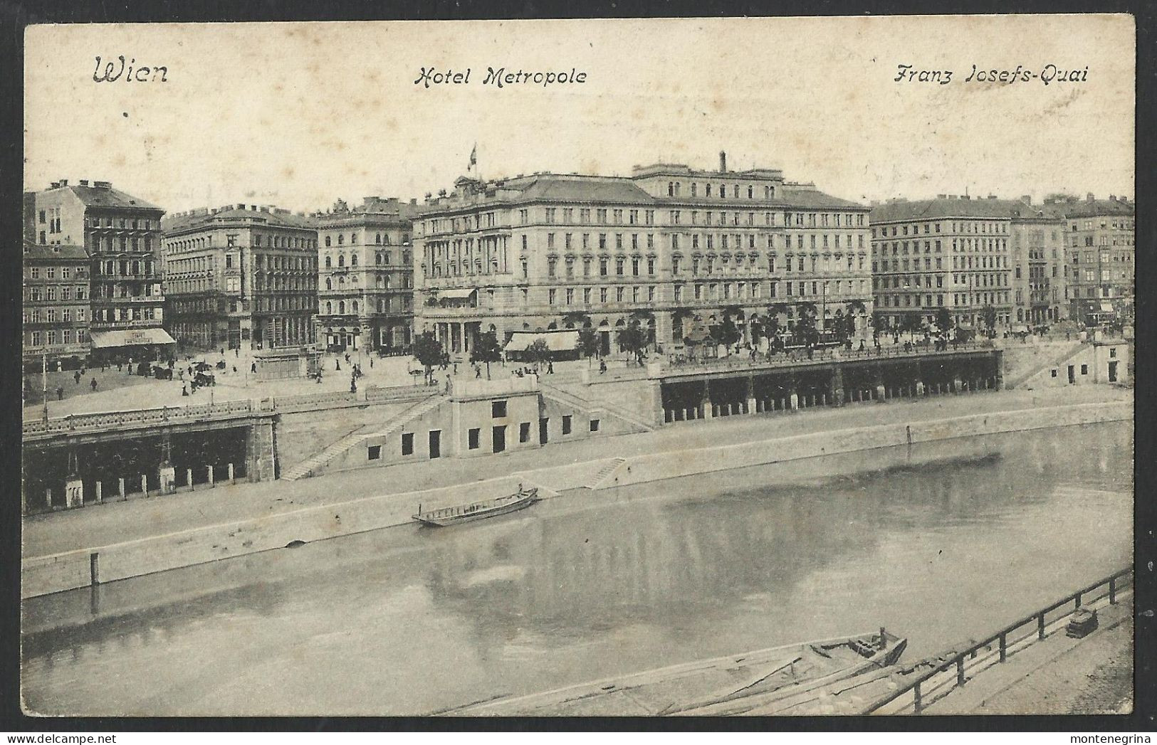 Wien Hotel Metropole Franz Josefs-Quai - 1908 Old Postcard (see Sales Conditions) 09883 - Wien Mitte