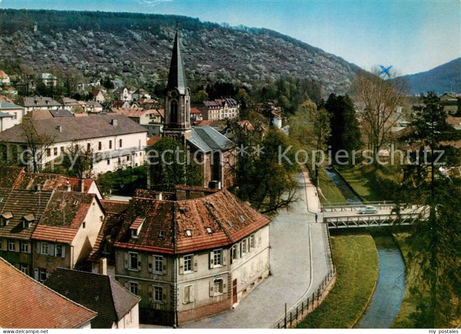 73226695 Ettlingen Stadtbild Mit Kirche Ettlingen - Ettlingen