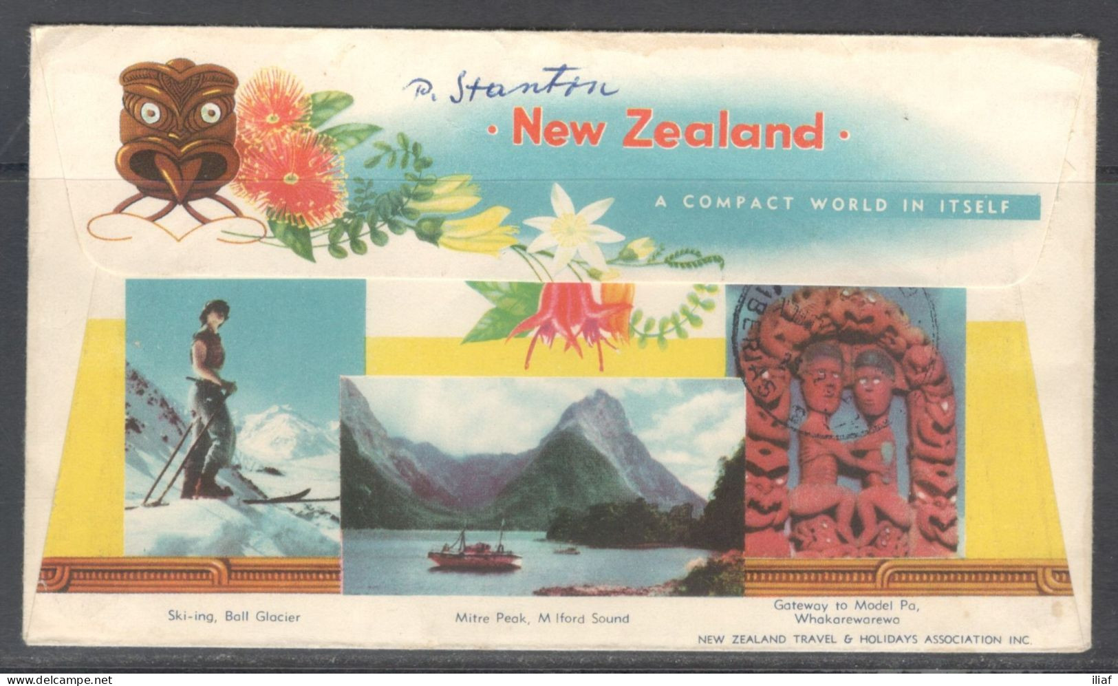 New Zealand.   Royal Visit 1963.  Special Cancellation On Souvenir Cover. - Briefe U. Dokumente