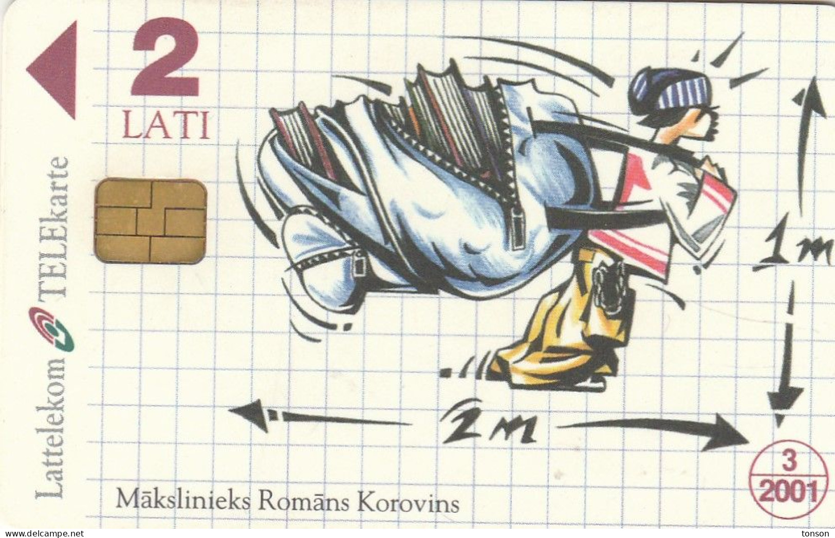 Latvia, D-043, School-2, 2 Scans. - Lettonia