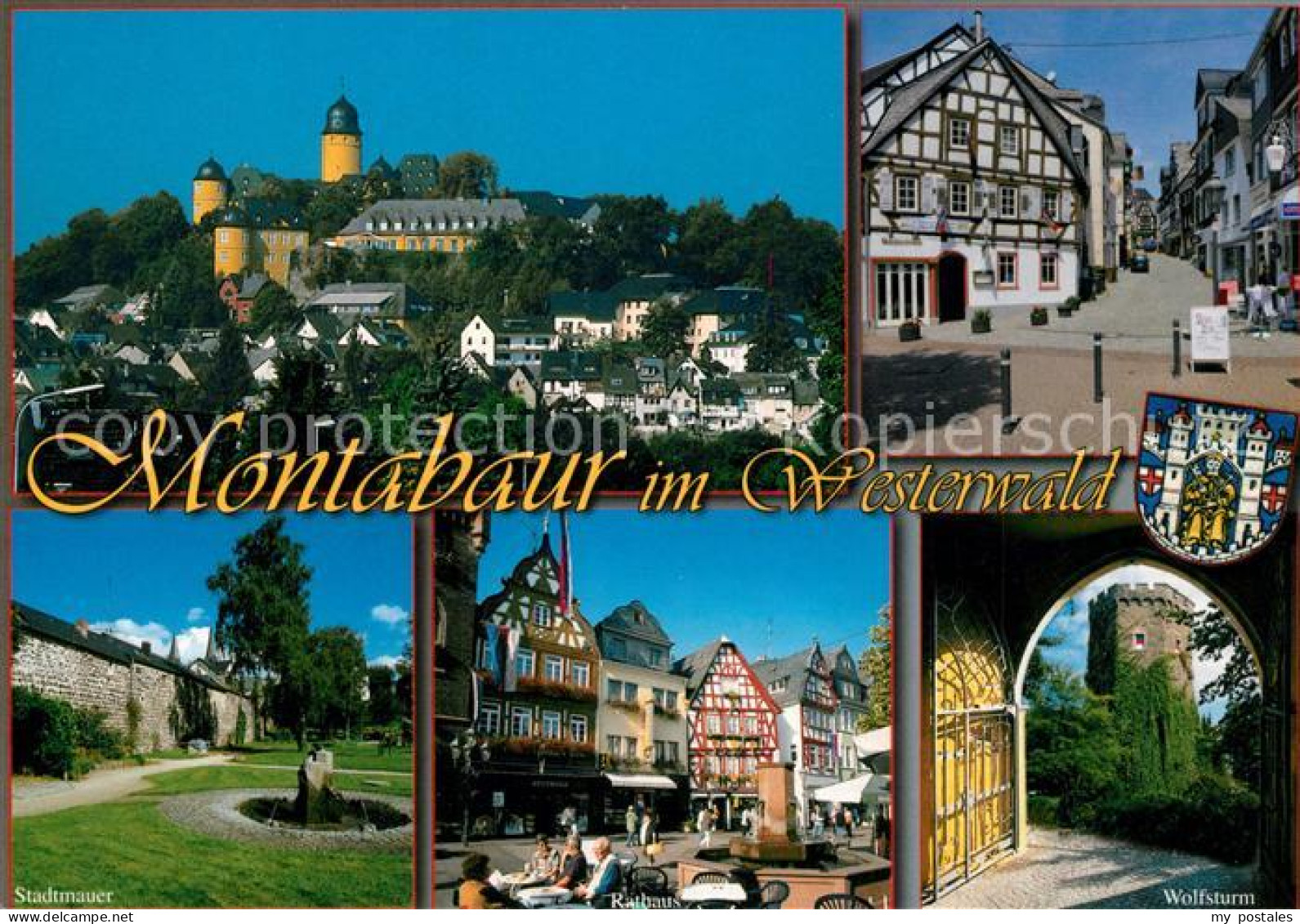 73226497 Montabaur Westerwald Schloss Stadtmauer Rathaus Wolfsturm Montabaur Wes - Montabaur