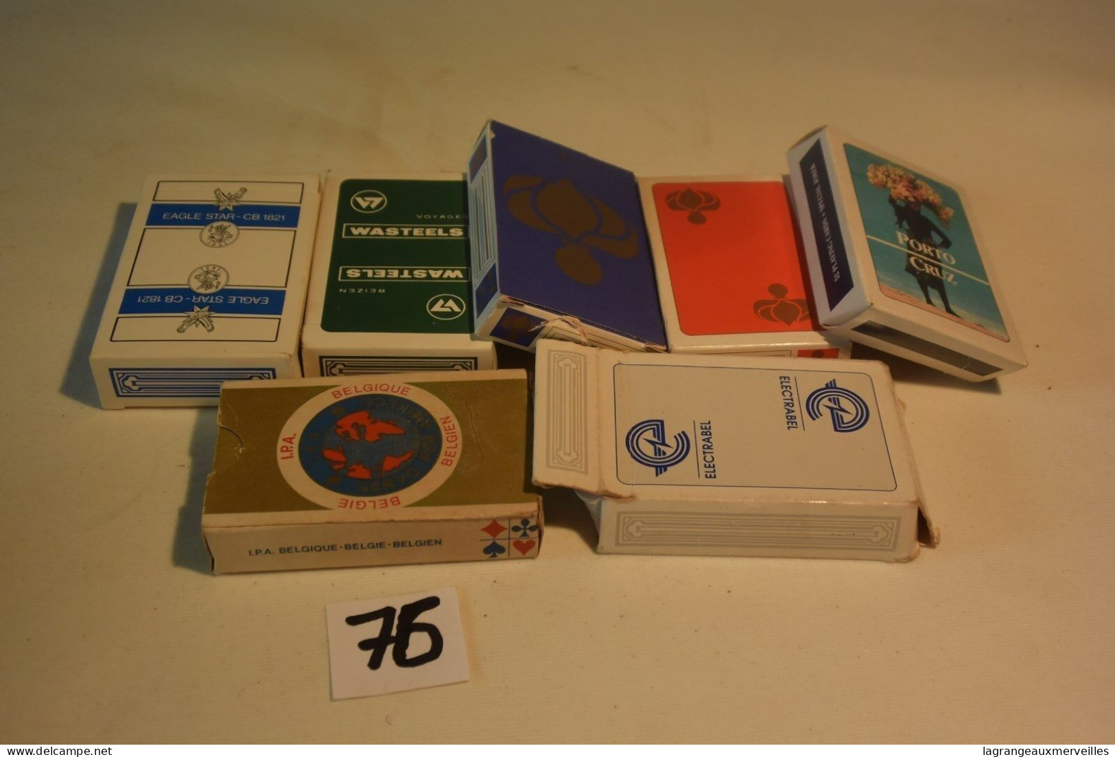 C76 Ensemble De 7 Jeux De Cartes Vintage - Autres & Non Classés