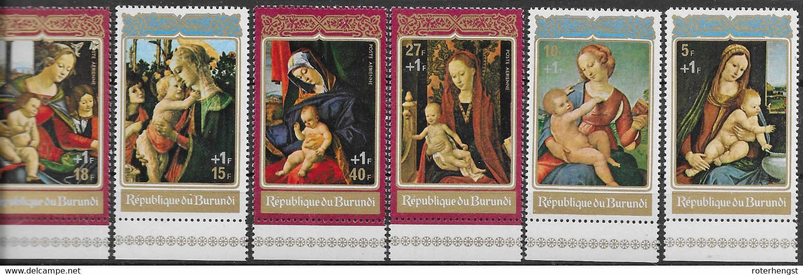 Burundi Very Fine Christmas 1970 Set Mnh ** 7,5 Euros - Ongebruikt