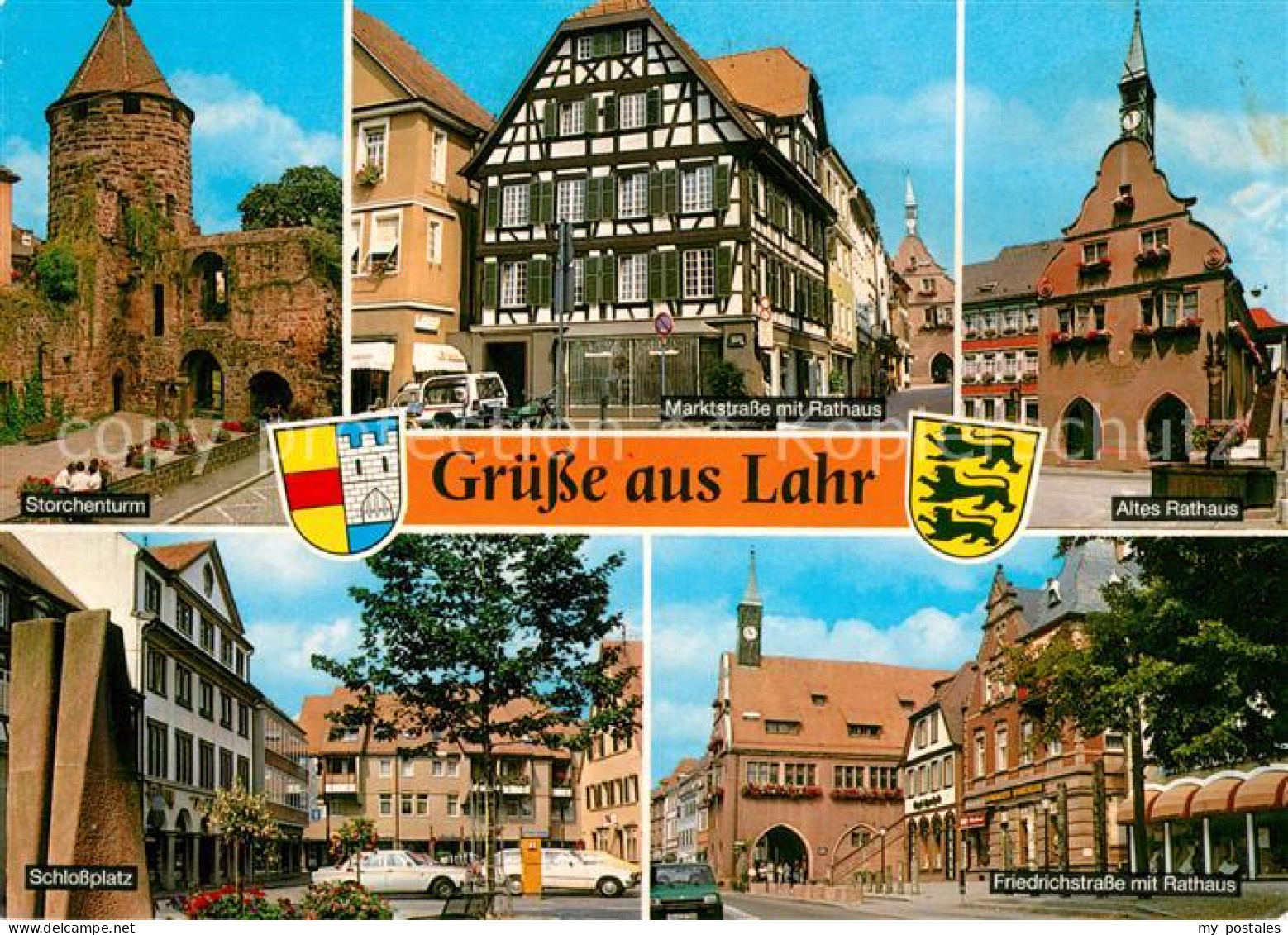 73226335 Lahr Baden Storchenturm Marktstrasse Rathaus Schlossplatz Friedrichstra - Lahr