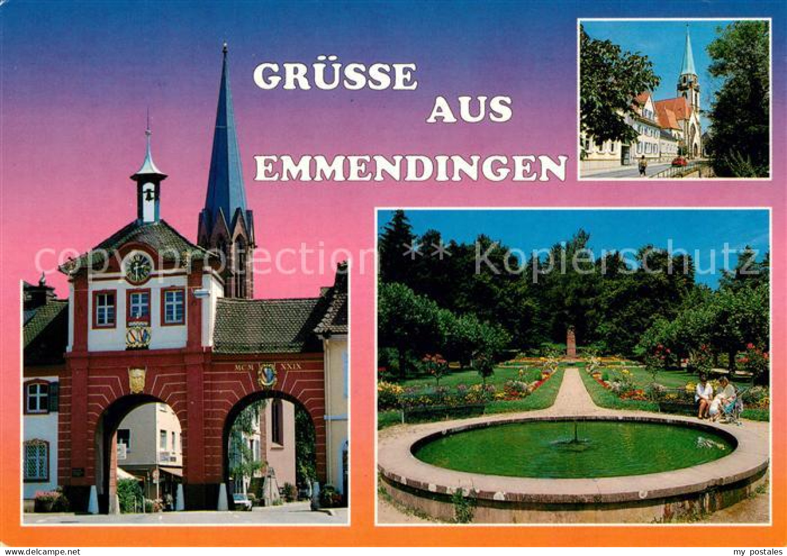 73226311 Emmendingen Torbogen Kirche Parkanlagen Emmendingen - Emmendingen