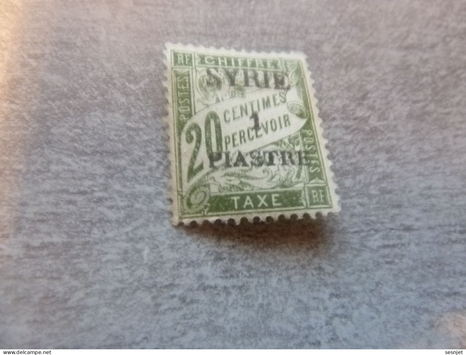 Taxe - Syrie - 1pi. S. 20c. - Yt 23 - Olive - Neuf - Année 1924 - - Timbres-taxe