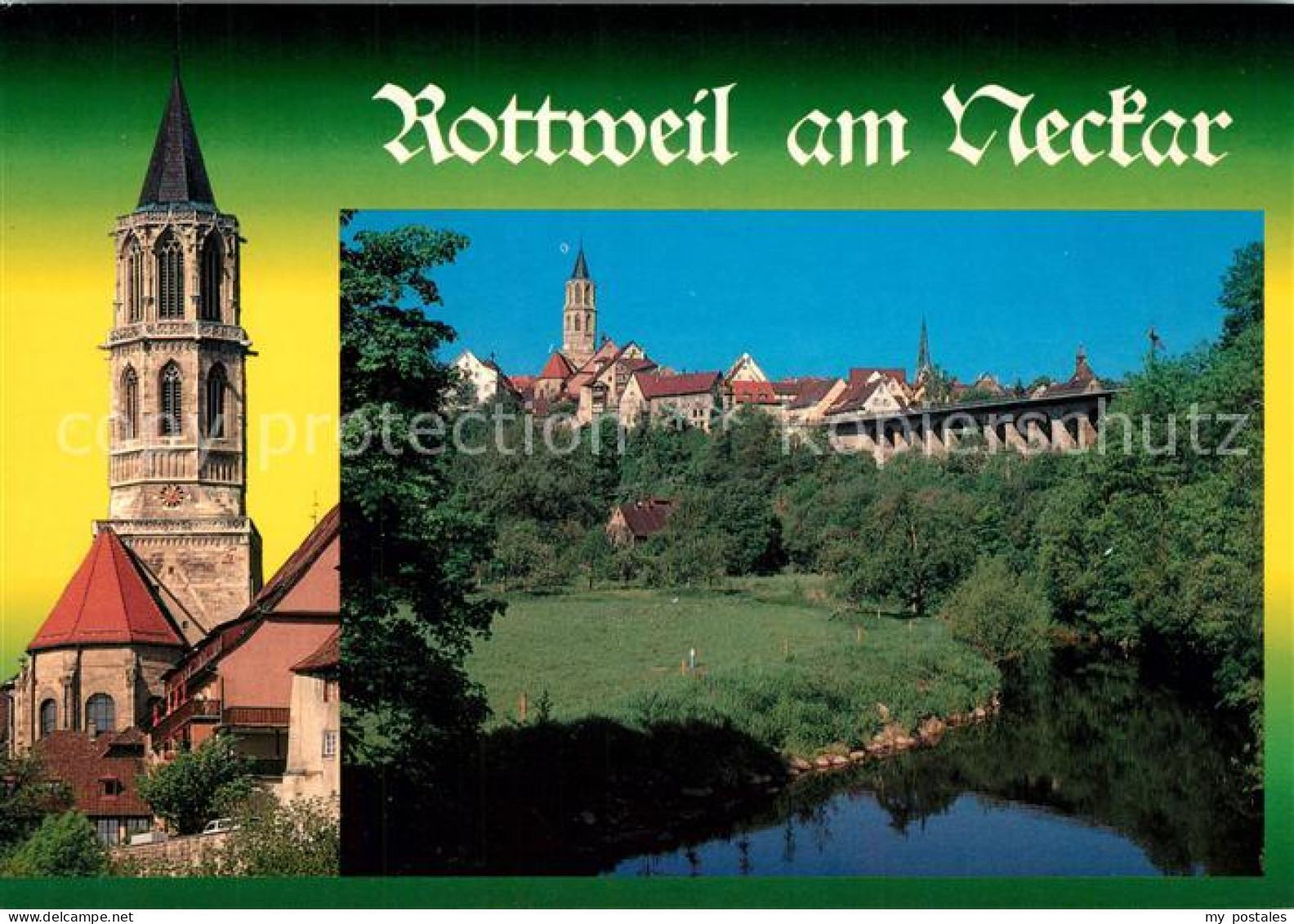 73226237 Rottweil Neckar Partie Am Neckar Altstadt Kirche Rottweil Neckar - Rottweil
