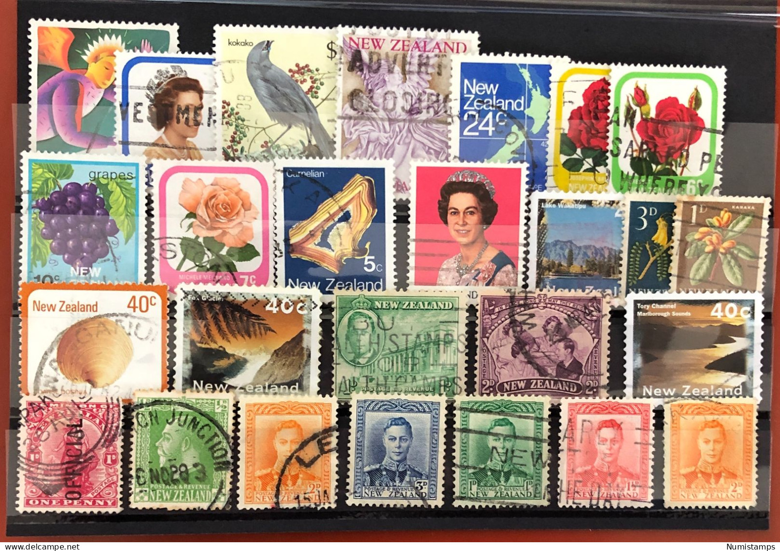 New Zealand - Stamps From 1910 - Gebraucht