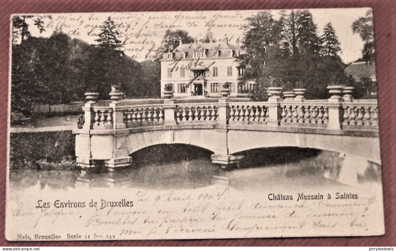 SAINTES   -  Le Château  Mussain    -  1904  - - Tubize