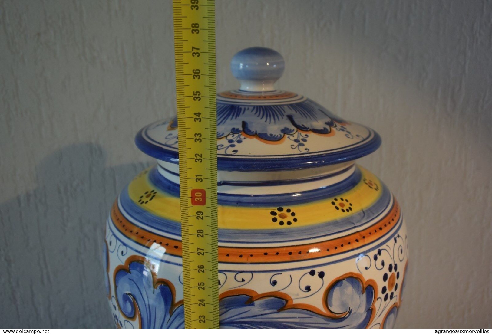 C76 Ancien Vase Amphore Signée Santucci Italy !!! - Vasi