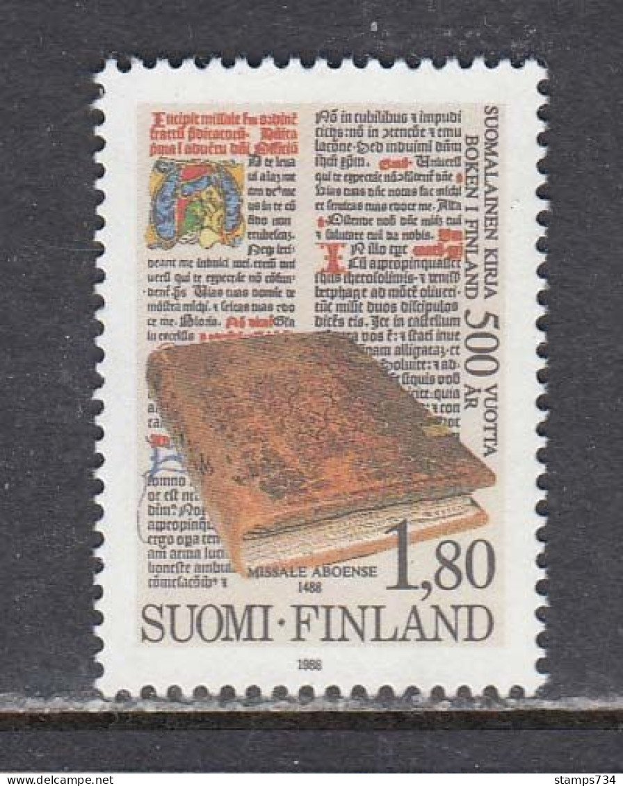 Finland 1988 - 500 Years Book In Finland, Mi-Nr. 1058, MNH** - Unused Stamps