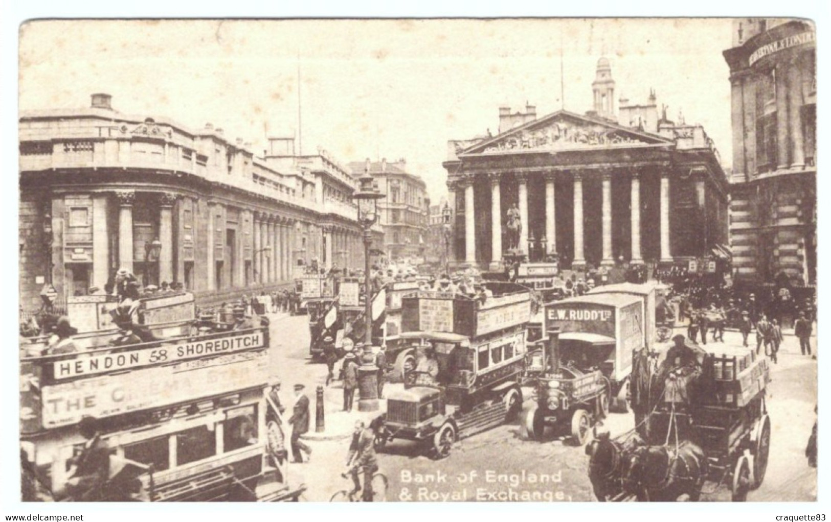 LONDON    BANK OF ENGLAND & ROYAL EXCHANGE ,  1920    BELLE CARTE ANIMEE - Houses Of Parliament