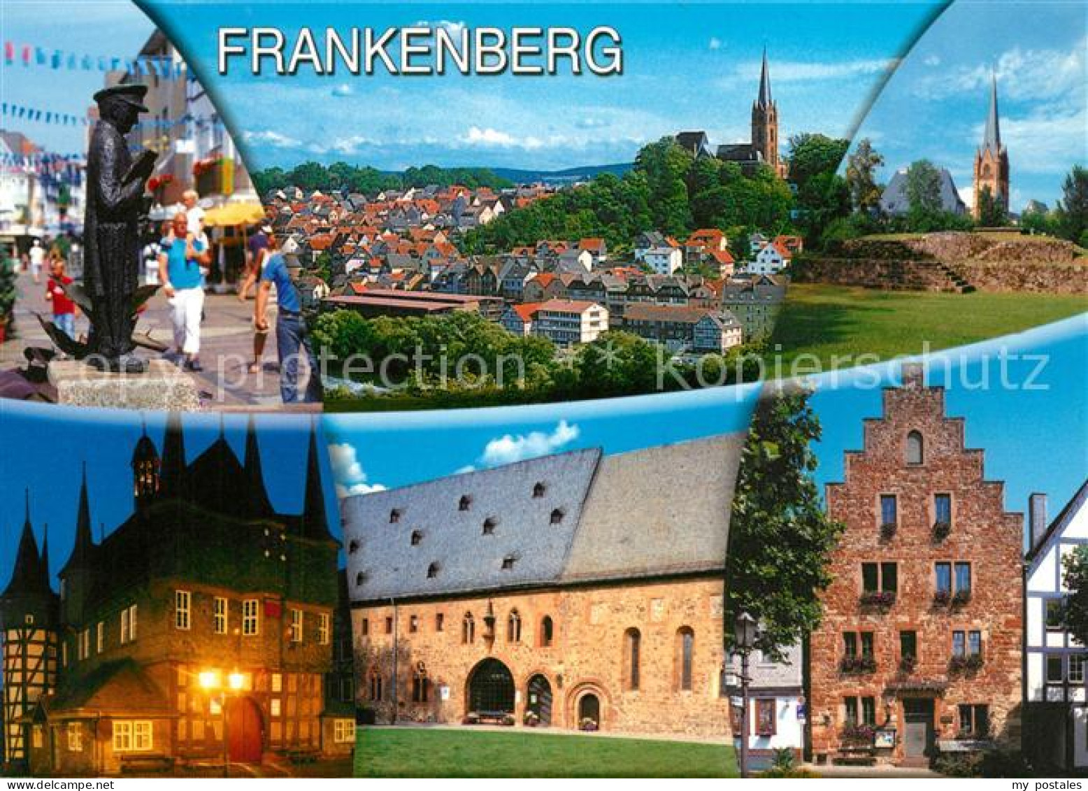 73225623 Frankenberg Eder Markt Panorama Schloss Frankenberg Eder - Frankenberg (Eder)