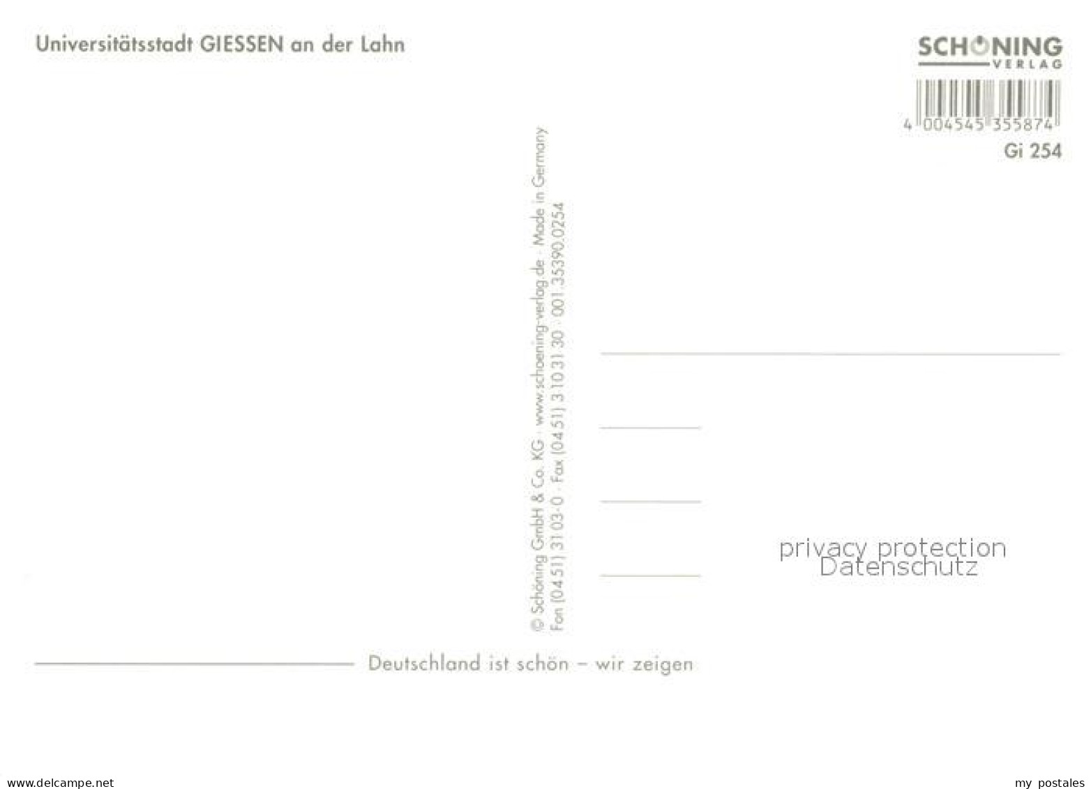 73225621 Giessen Lahn Fachwerkhaus Panorama Kirche Strassenpartie Rathaus Giesse - Giessen