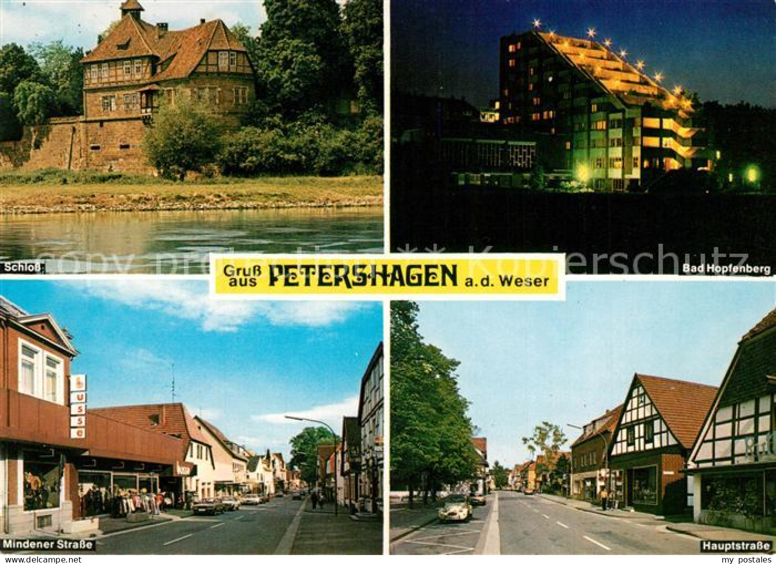 73225431 Petershagen Weser Schloss Bad-Hopfenberg Hauptstrasse Mindener-Strasse  - Petershagen