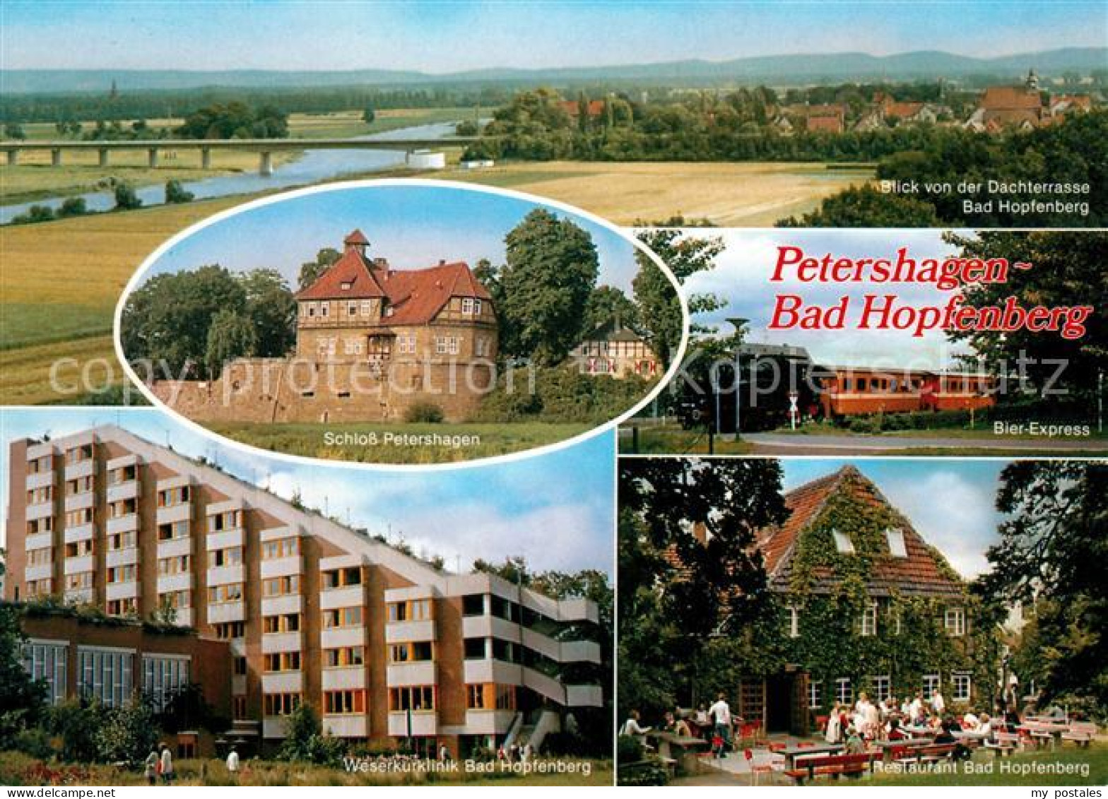 73225430 Bad Hopfenberg Schloss-Petershagen Bier-Express Weserkurklinik Restaura - Petershagen