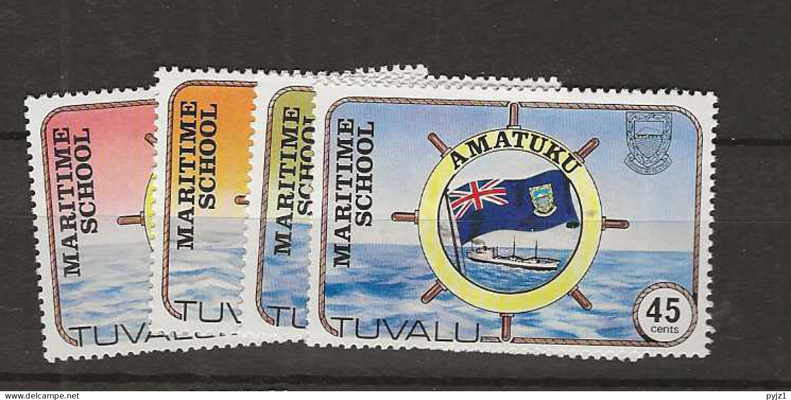 1982 MNH Tuvalu Mi 154-57 - Tuvalu (fr. Elliceinseln)