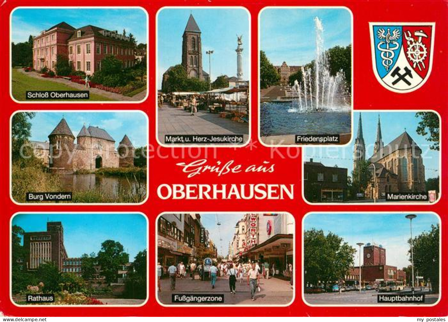 73225274 Oberhausen Schloss Jesukirche Friedensplatz Burg-Vondern Marienkirche O - Oberhausen